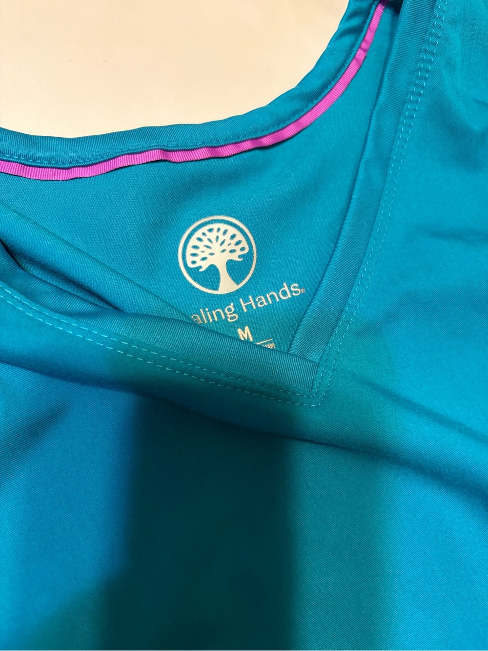 healing hands Teal Scrub Set - Rich Teal Hue - Picture 5 of 5
